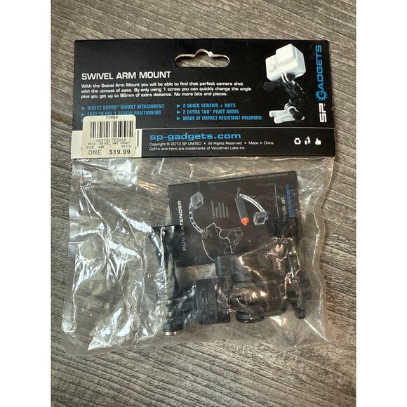 Go Pro Swivel Arm mount for auction cameras NEW SP Gadgets - Picture 3 of 4